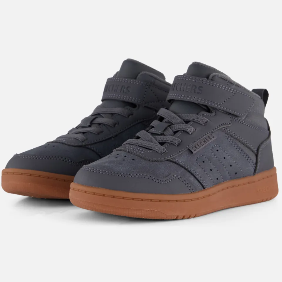 Skechers Quick Street hoge sneaker donkergrijs grijs, foto 3