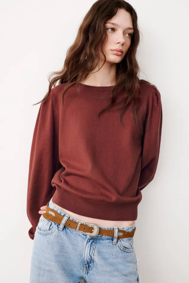 Mango TEEN sweater - roodbruin