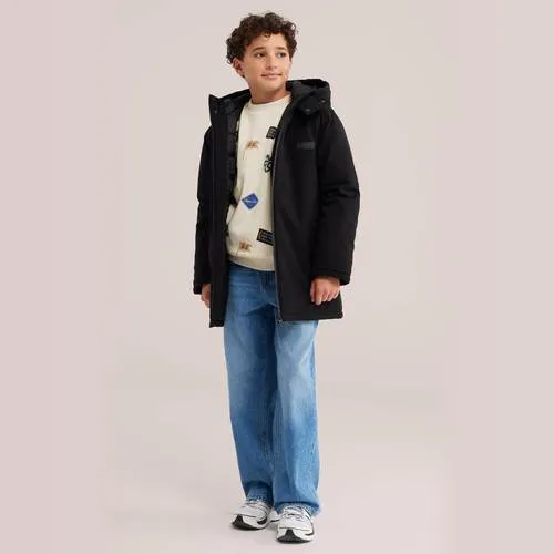 WE Fashion winterjas zwart, foto 3