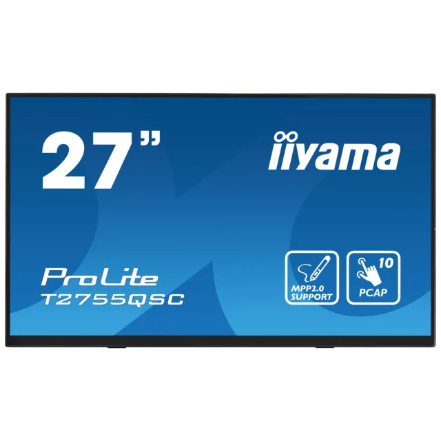 Iiyama ProLite T2755QSC-B1 touchscreen monitor zwart