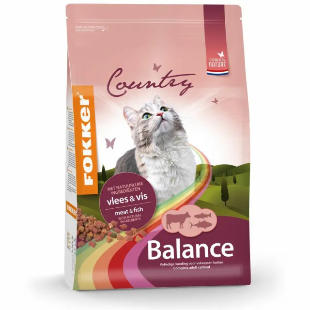 Fokker Country Balance kattenvoer vlees en vis