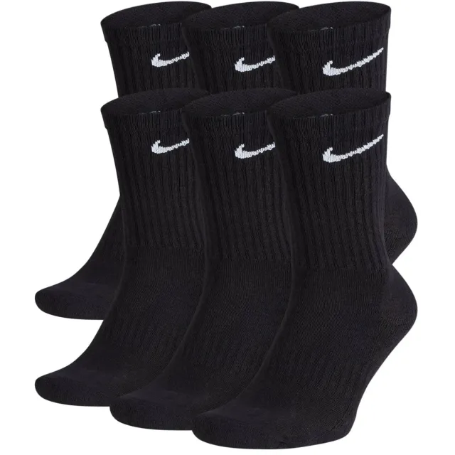 Nike Everyday Cushion Crew sokken zwart zwart - wit