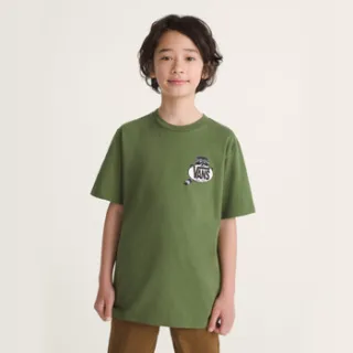 Vans rechtvallend t-shirt met backprint groen