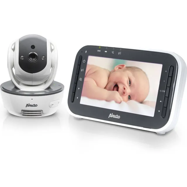 Alecto DVM200M - Babyfoon met camera en 4.3' kleurenscherm Wit/grijs