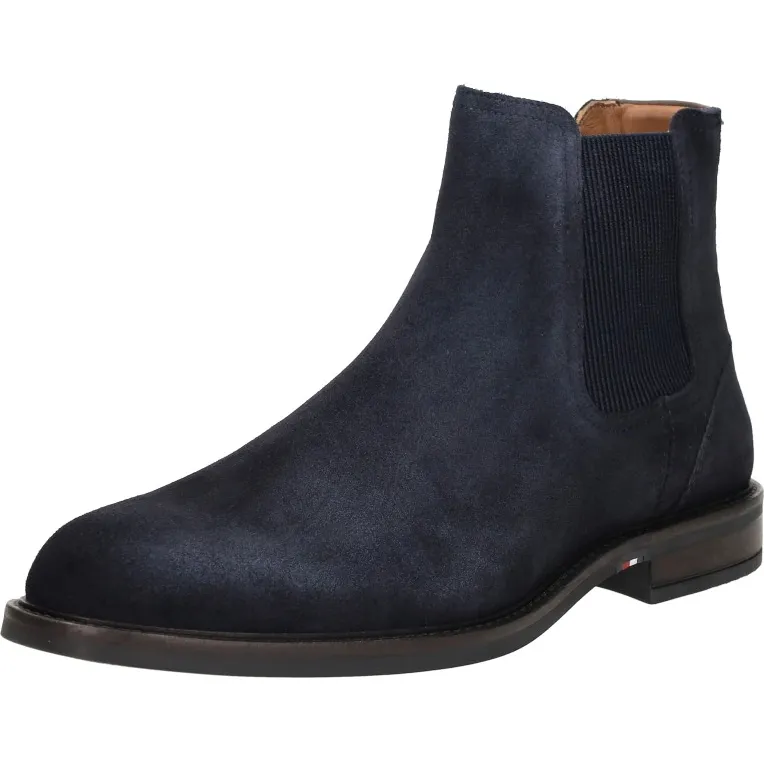 Tommy Hilfiger Corporate Dressy Chelsea boots donkerblauw, foto 4