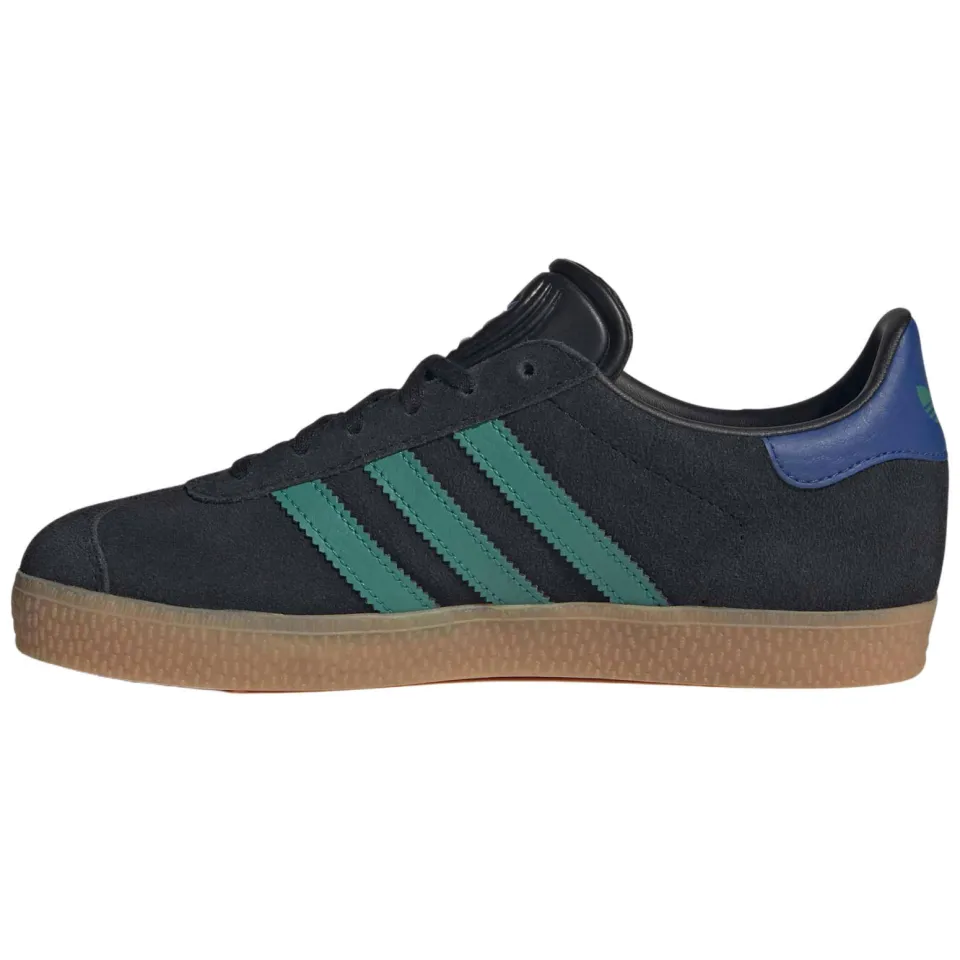 Adidas Originals Gazelle suède sneakers - zwart/groen, foto 3