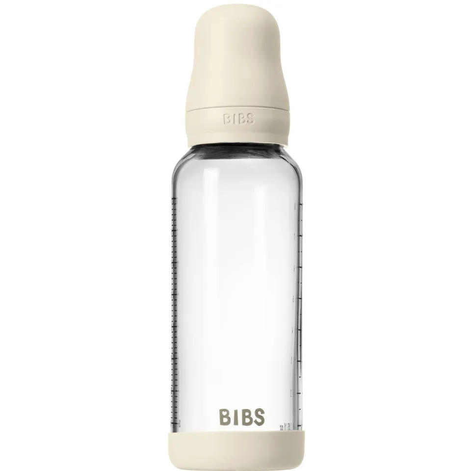 Bibs glazen babyfles 240 ml ivory, foto 2
