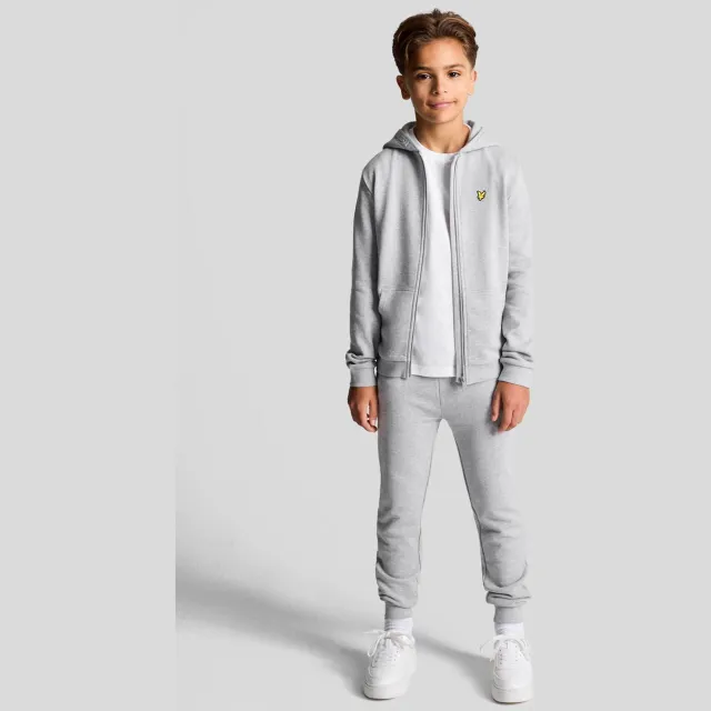Lyle & Scott slim fit joggingbroek grijs Grijs melange