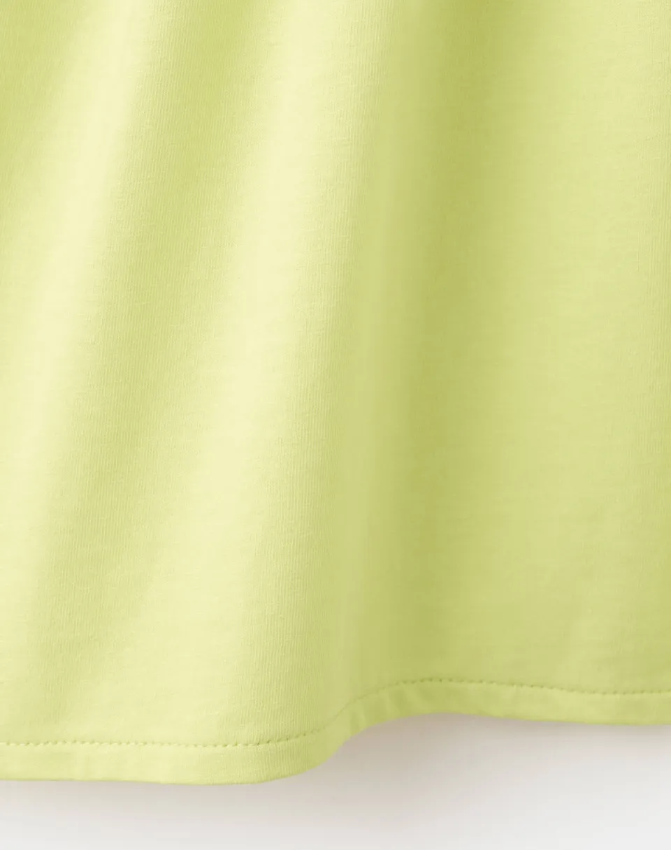 Mango Kids jurk met smockwerk limegroen, foto 5