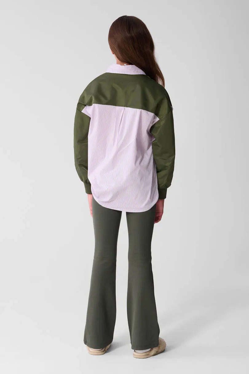 Shoeby blouse lichtroze lichtroze/wit/groen, foto 4