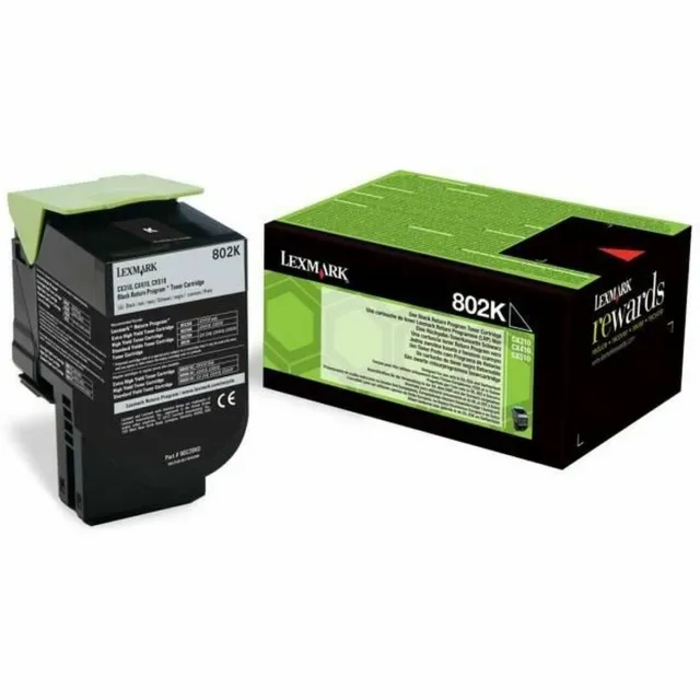 Lexmark 802K Toner Zwart, 1k