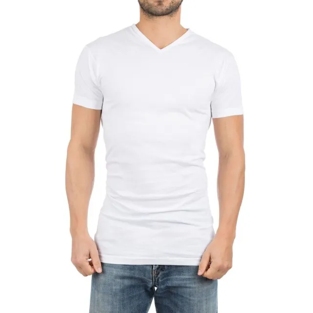 Alan Red T-shirt Korte Mouw Alan Red Vermont Extra Lange T-Shirts Wit (2Pack)