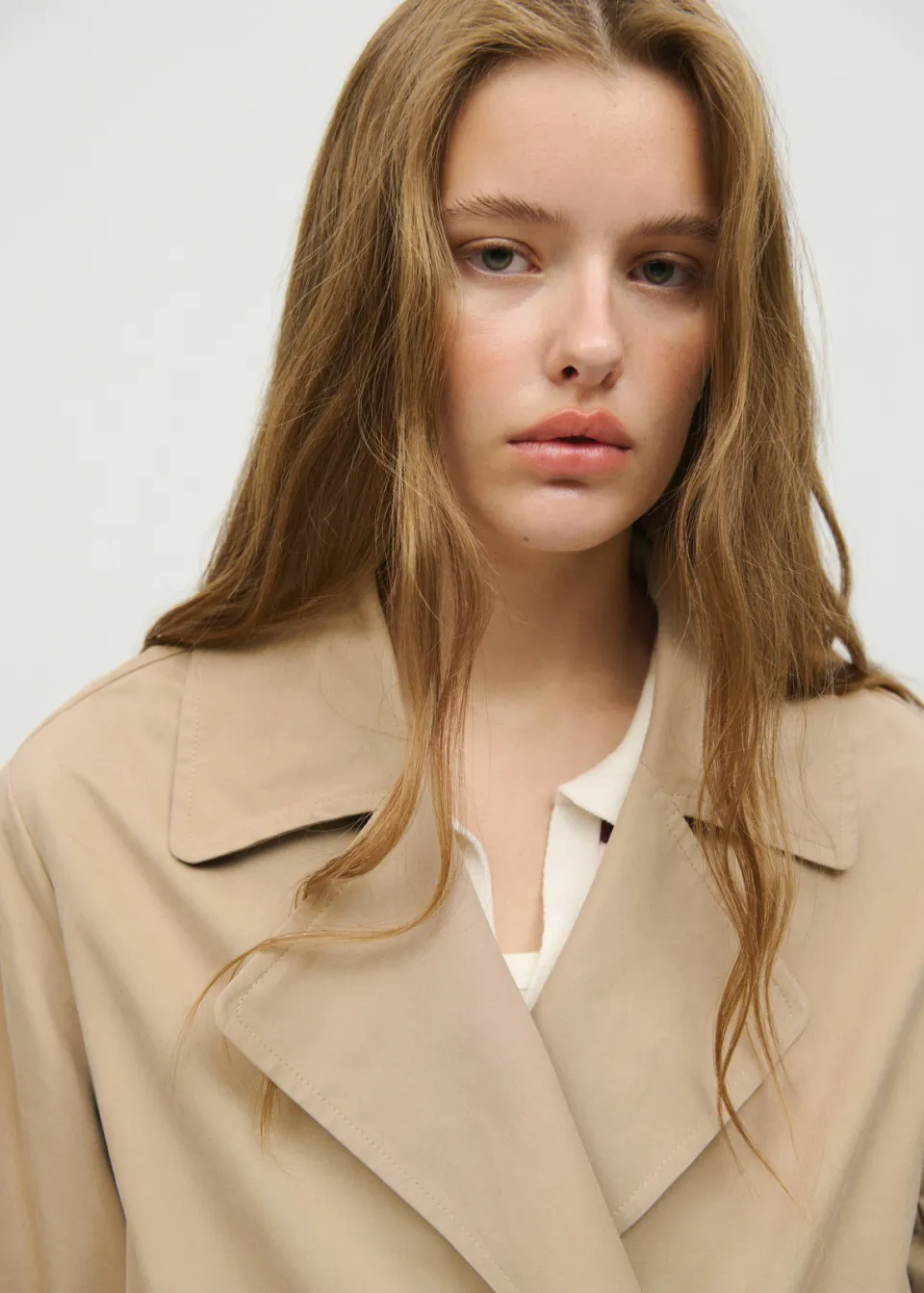 Mango trenchcoat met ceintuur beige, foto 4