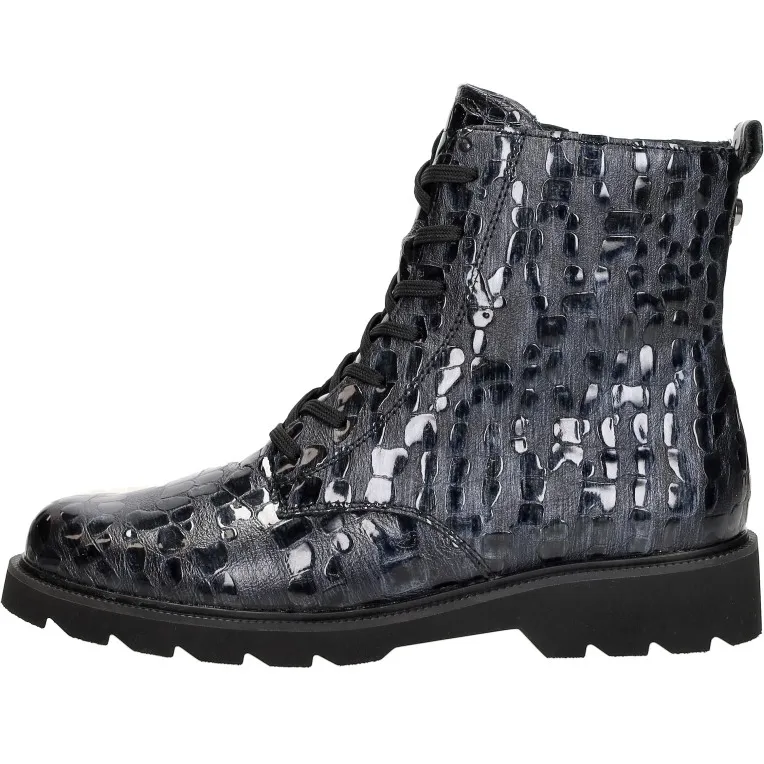Remonte veterboots blauw lak, foto 2