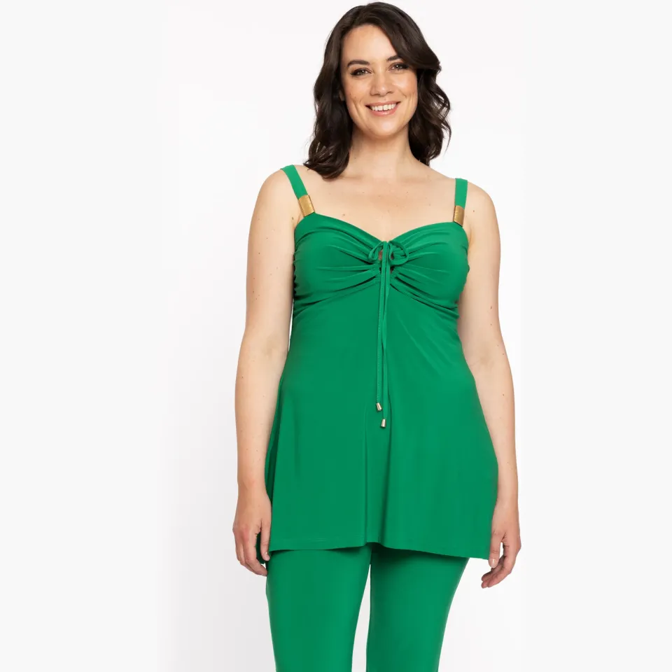 Yoek top met bandjes groen, foto 5