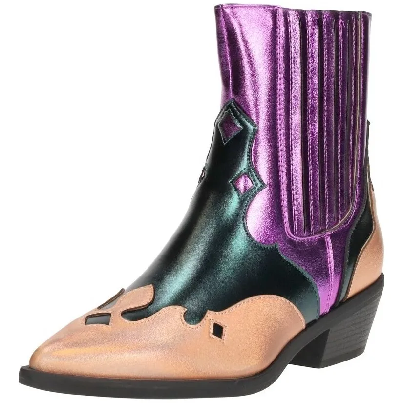 Sub55 Western Boots enkellaarzen rosé-goud, foto 3