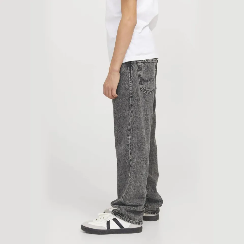 Jack & Jones JUNIOR high waist relaxed fit jeans grey denim, foto 5