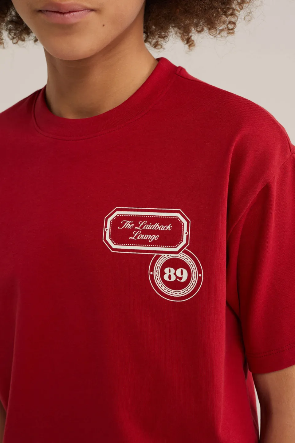 WE Fashion T-shirt rood met backprint, foto 6