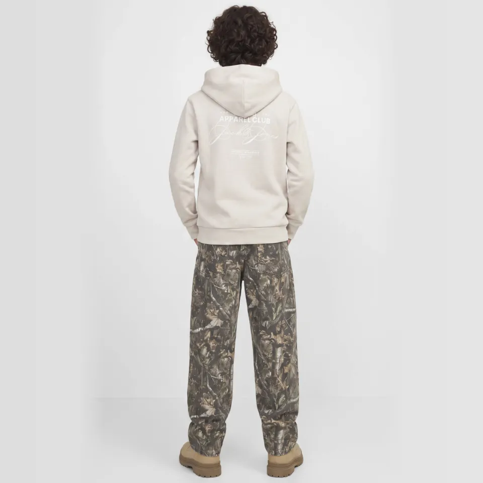 Jack & Jones JUNIOR hoodie met backprint - beige, foto 6