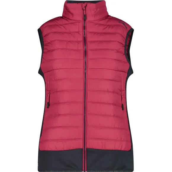 CMP Women's Vest Hybrid Mini Ripstop 35Z2786 - Synthetische bodywarmer, rood