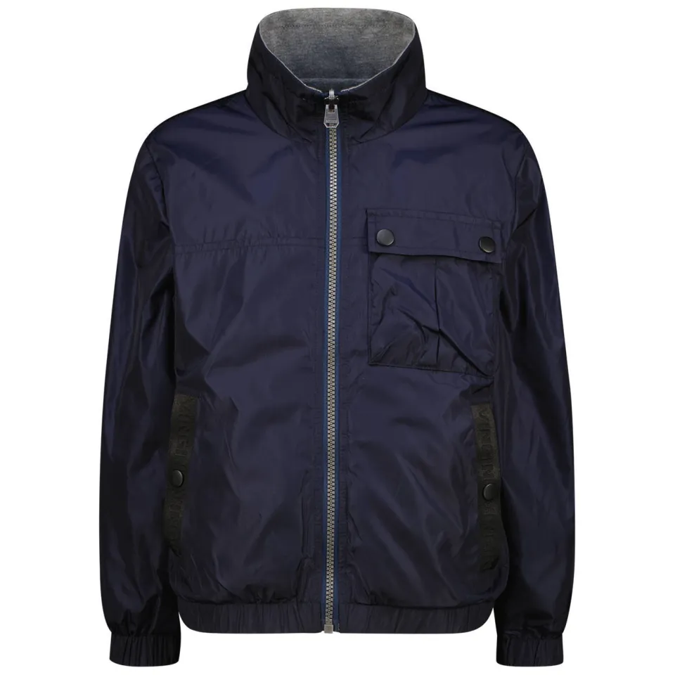 Vingino Teylor reversible jas donkerblauw donkerblauw/grijs, foto 2