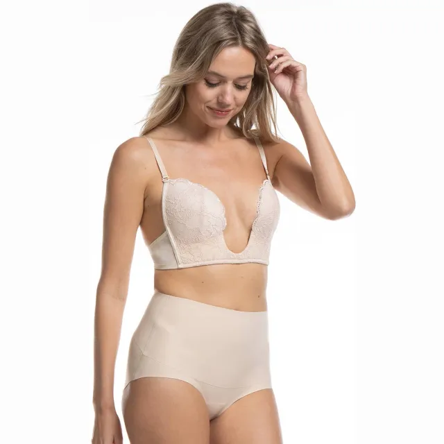 MAGIC Bodyfashion sterk corrigerende maxislip Tummy Shaper lichtbeige Ecru