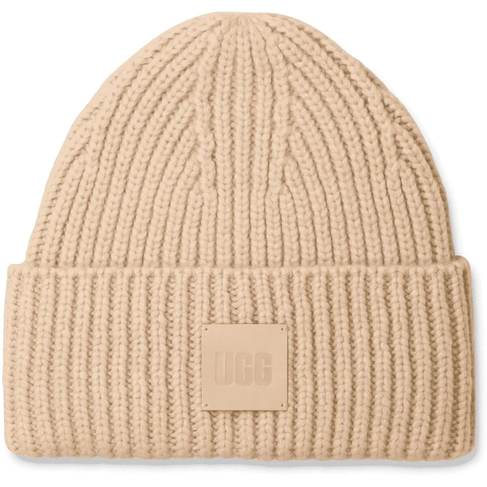 Ugg ® Chunky Rib-muts voor dames in Cream, Acrylmix Beige