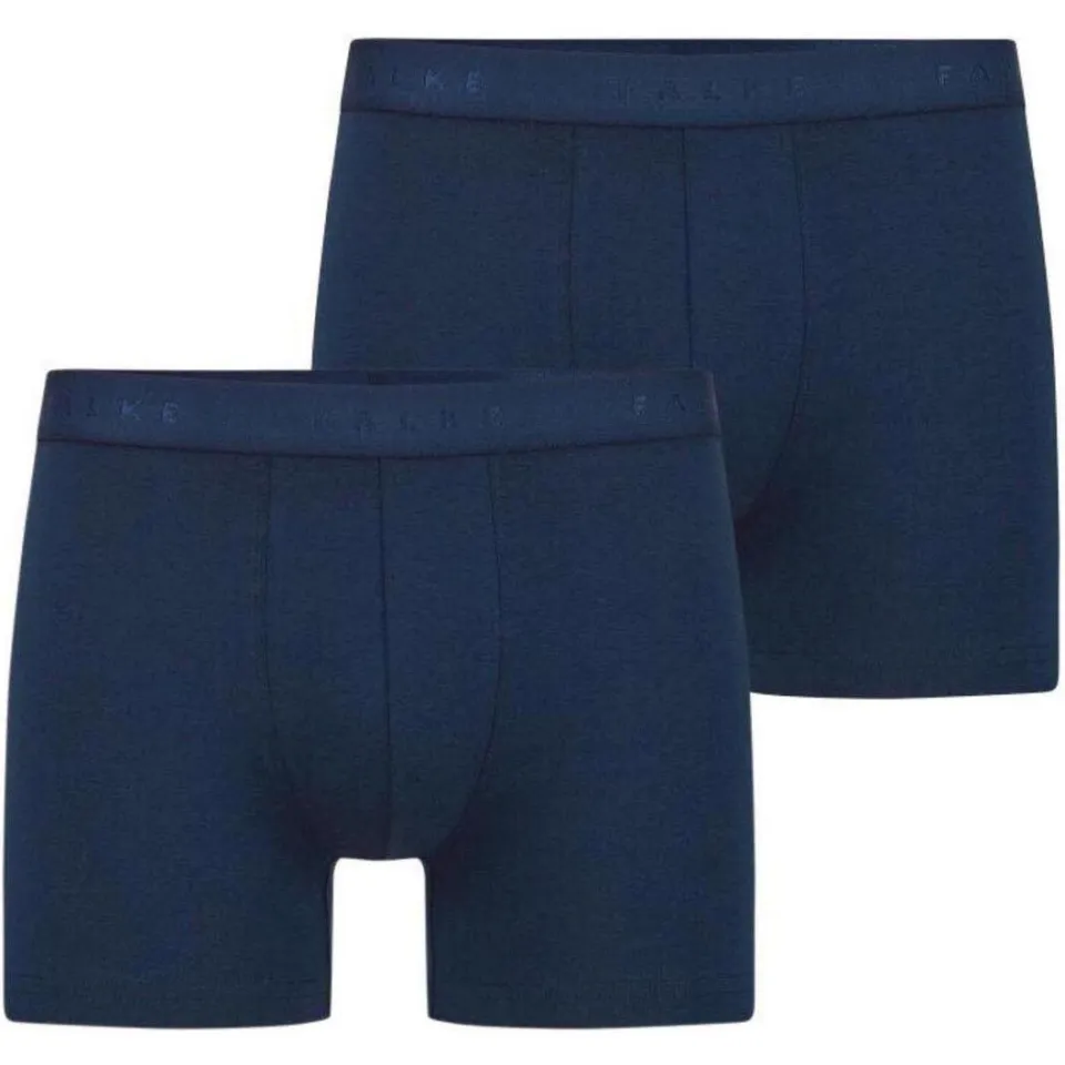 Falke Trunks met elastische band met logo model 'Daily Comfort' Donkerblauw