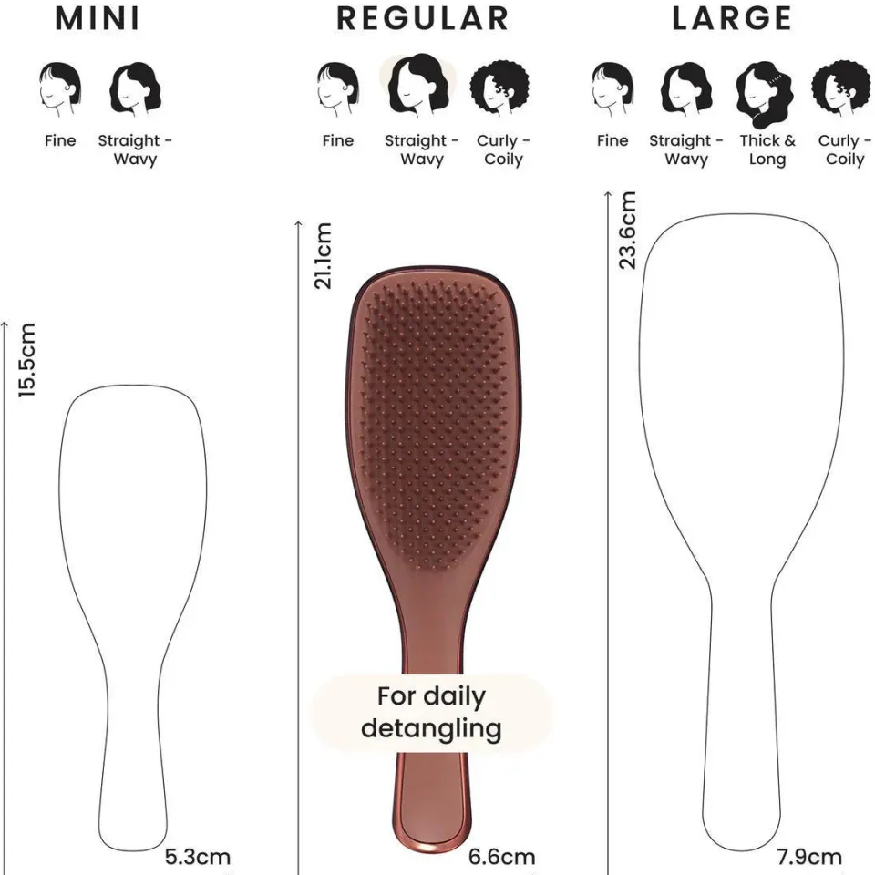 Tangle Teezer Ultimate Detangler Chrome Chocolate Bronze haarborstel, foto 2