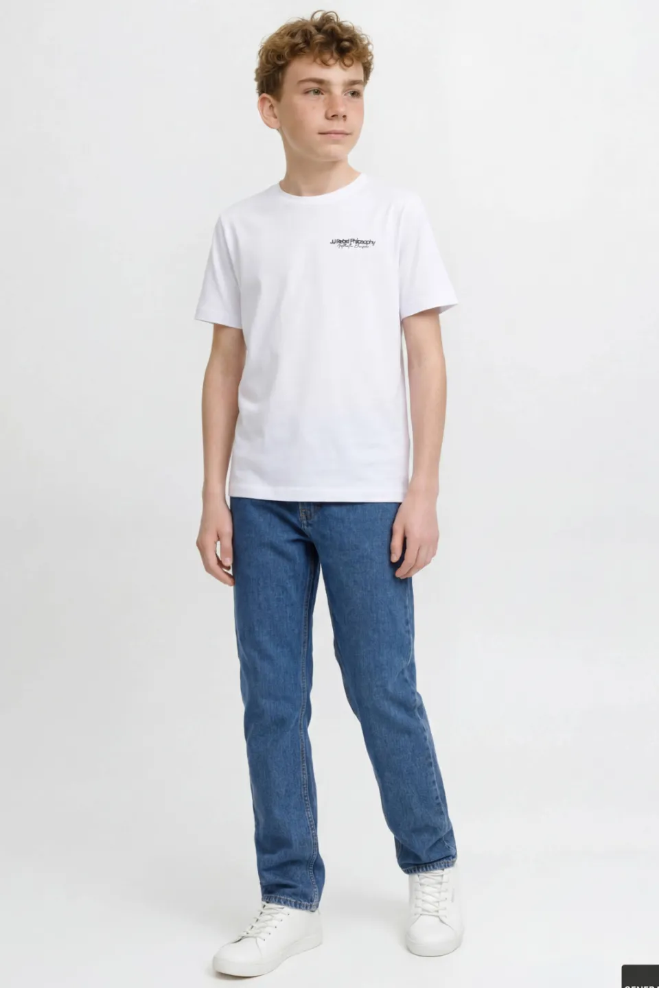 JJ Rebel JUNIOR relaxed fit loose fit jeans - blauw Blue Denim