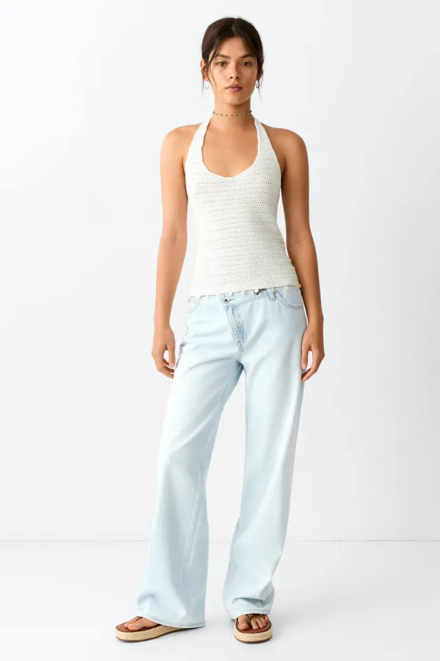 Mango TEEN baggy jeans - lichtblauw Light blue denim