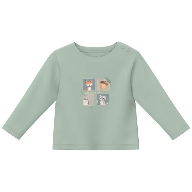 s.Oliver longsleeve met print lichtgroen