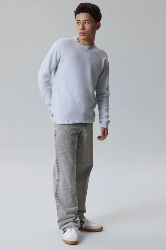 LMTD NLFBIRM loose fit jeans - grijs Light Grey denim