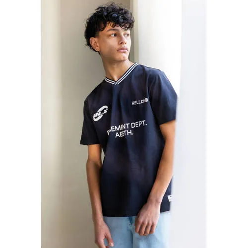 Rellix oversized T-shirt met logo antraciet, foto 4