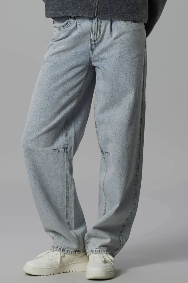 LMTD low waist barrel jeans - lichtblauw, foto 3