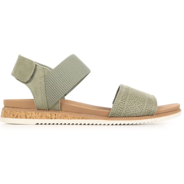 Skechers Desert Kiss platte sandalen groen