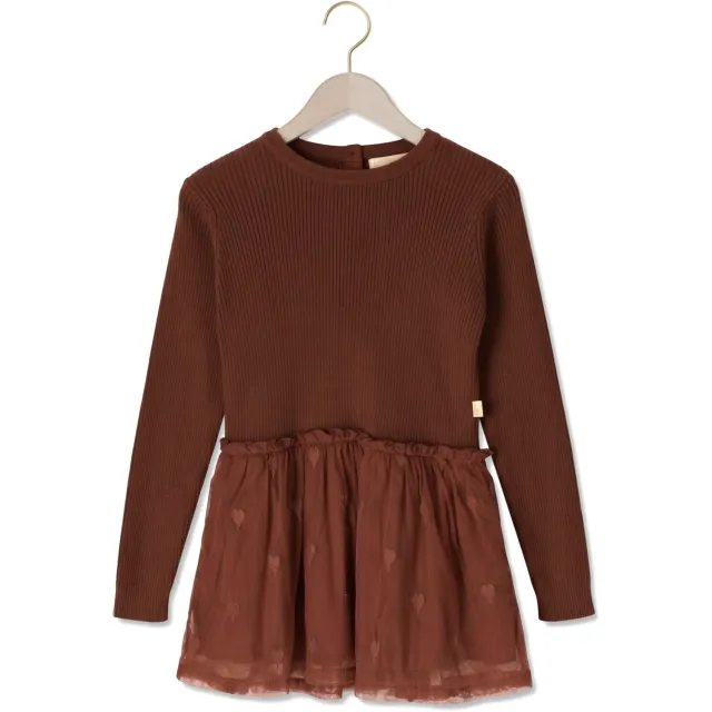Ton & Ton Tavea jurk bruin