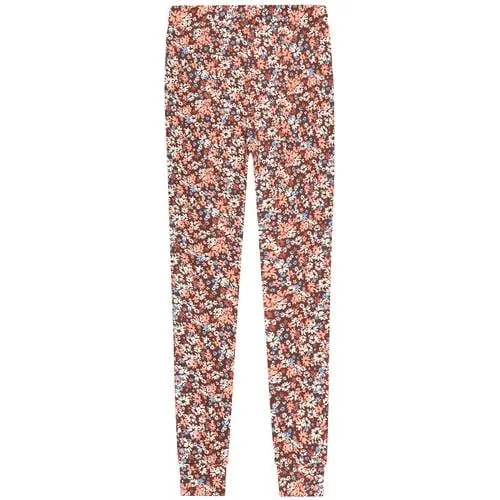 Tumble 'n Dry gebloemde legging donkerrood donkerrood/roze/blauw, foto 2