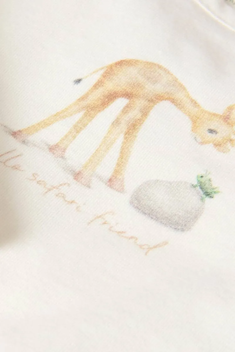 Little Dutch longsleeve met all-over print crème, foto 7