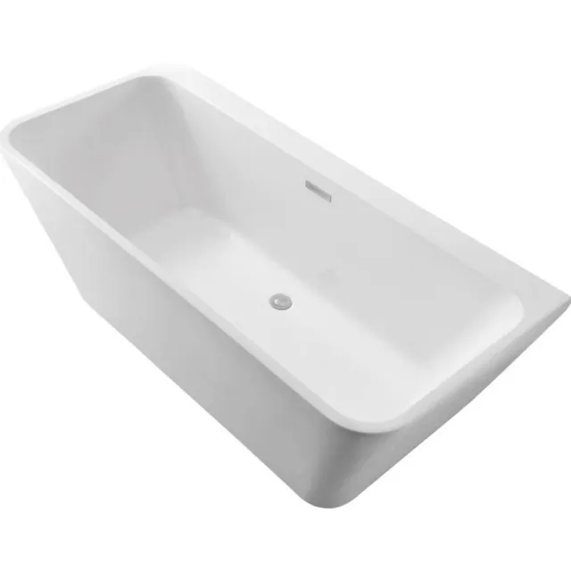 Best Design Silmo ligbad vrijstaand wandmodel 180x80x60 cm acryl mat wit