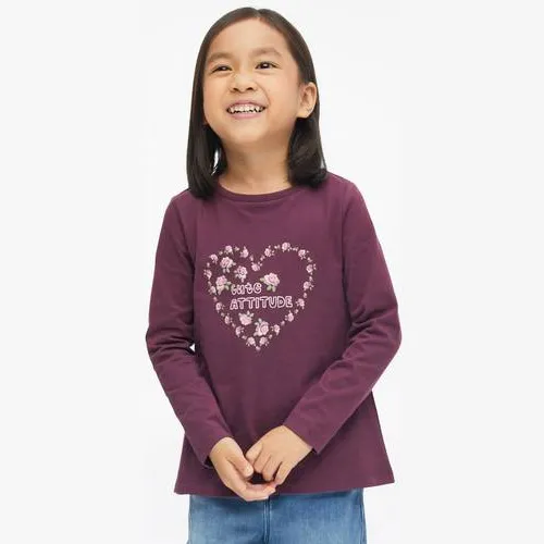 s.Oliver longsleeve met print aubergine, foto 2