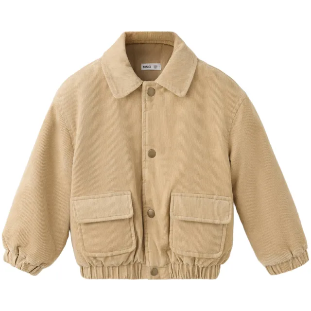 Mango Kids corduroy jas lichtbruin, foto 2