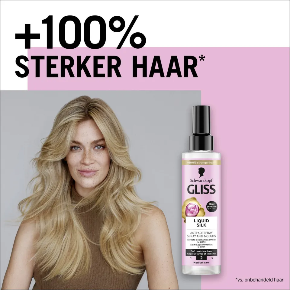 Gliss Liquid Silk anti-klit spray - voordeelverpakking 6x, foto 3
