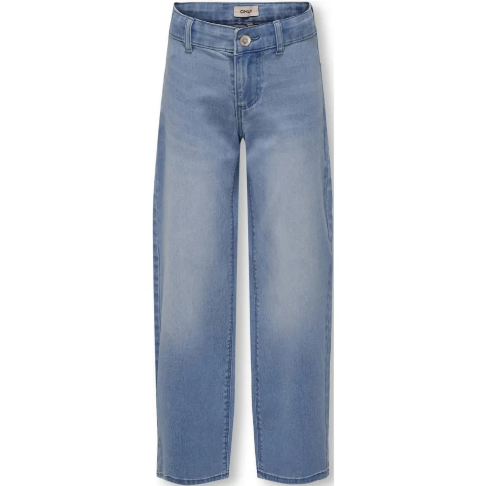 KIDS ONLY GIRL high waist wide leg jeans KOGSYLVIE light blue denim, foto 2