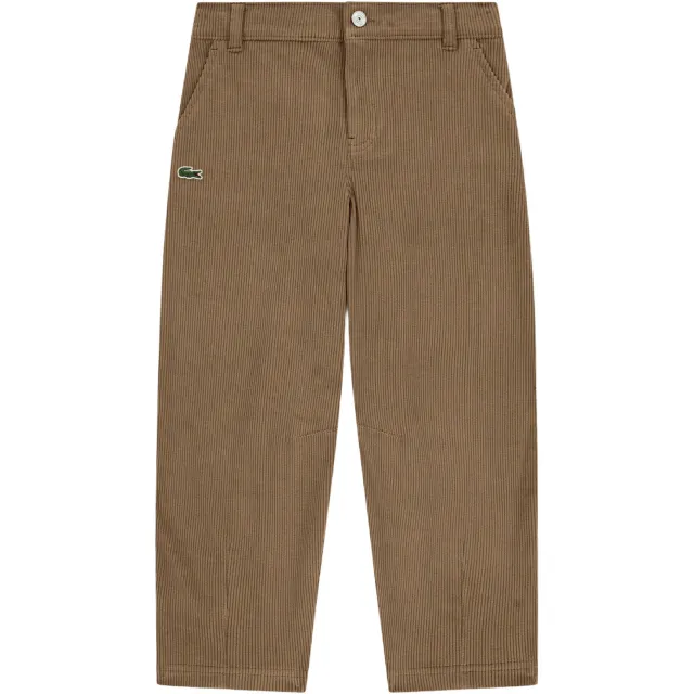 Lacoste corduroy casual broek lichtbruin, foto 2