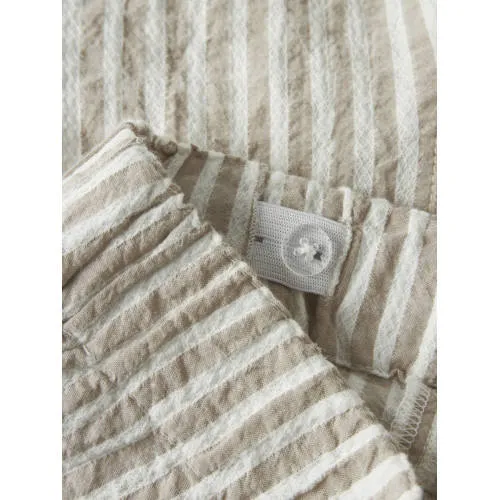 NAME IT MINI gestreepte korte broek beige wit, foto 3