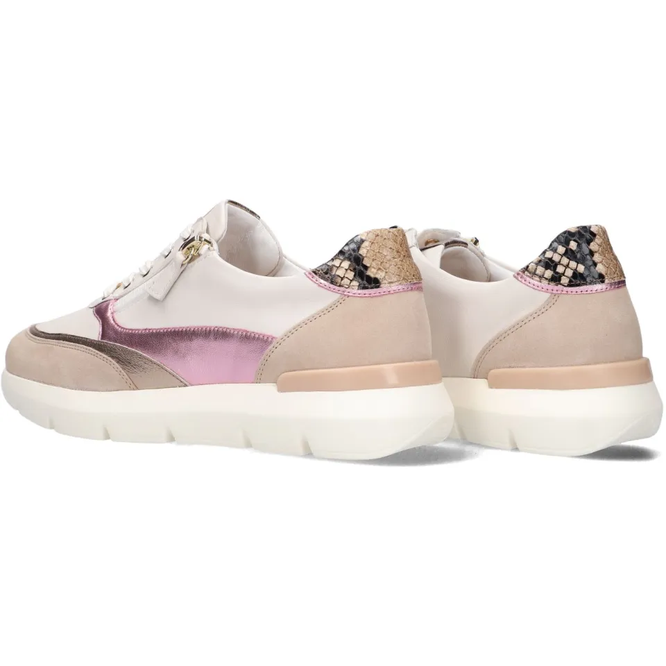 Hassia Bordeaux sneaker wit, foto 3