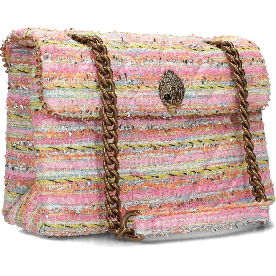 Kurt Geiger Kensington schoudertas tweed roze, foto 4