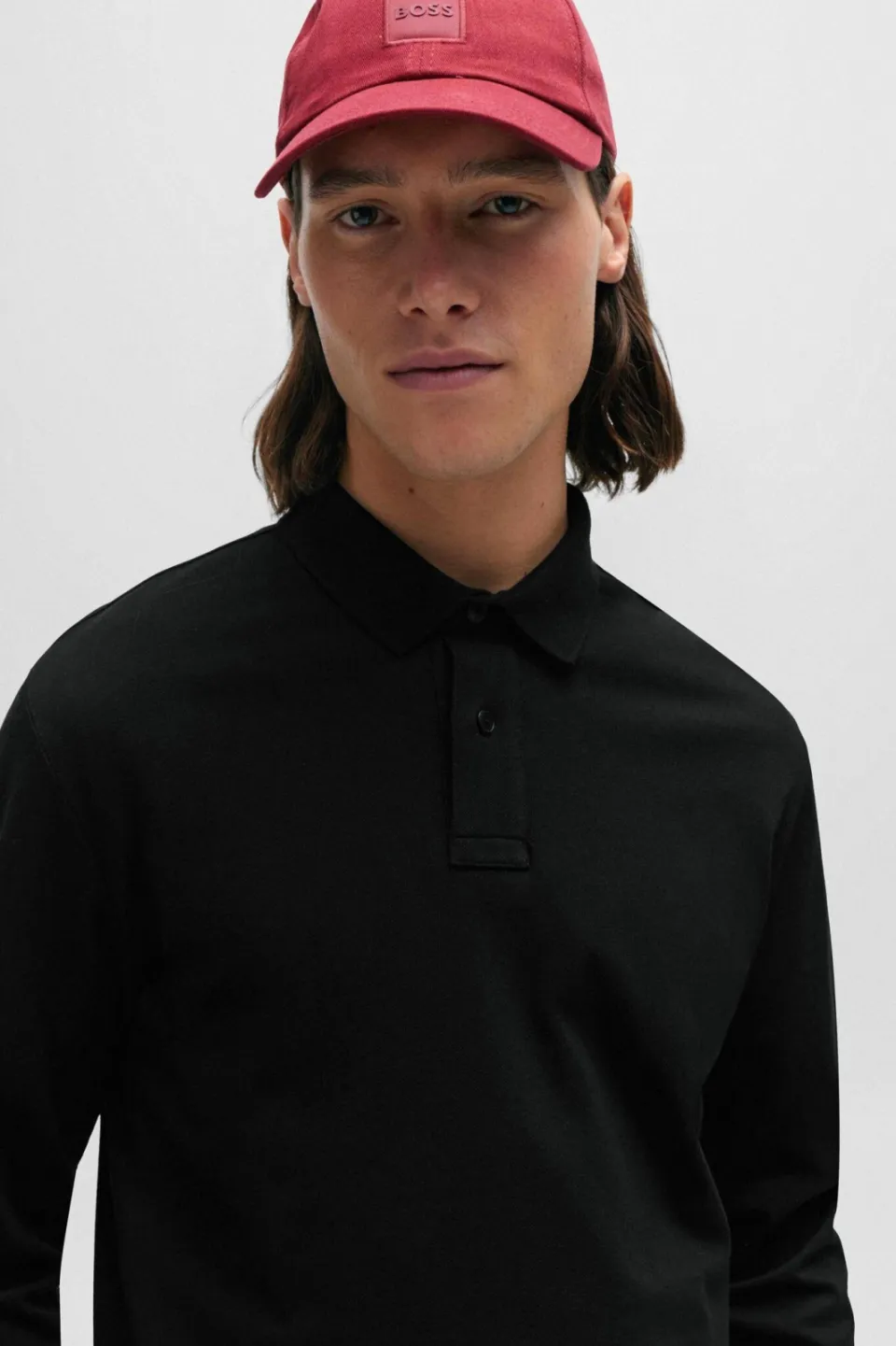 Boss slim fit polo Passerby met logo black, foto 4