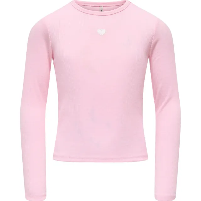 Only aansluitende longsleeve roze